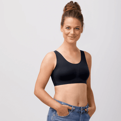 Amoena Amy Seamless Bra Canada Front Black