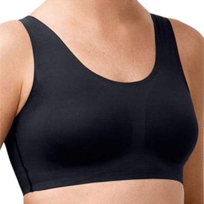 Amoena Amy Seamless Mastectomy Bra Canada Front Black