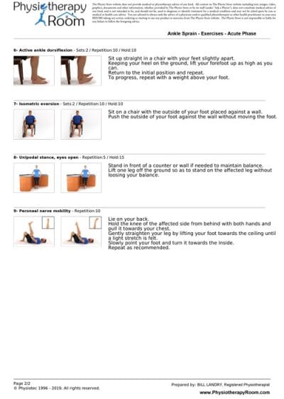 Ankle Sprain Exercises - Image 3