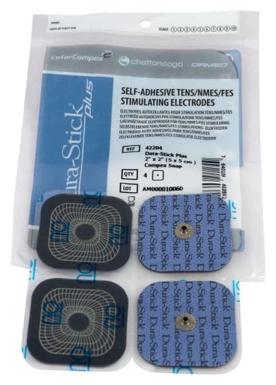 Dura-Stick Plus Snap Electrodes 2" x 2" - Set of 4