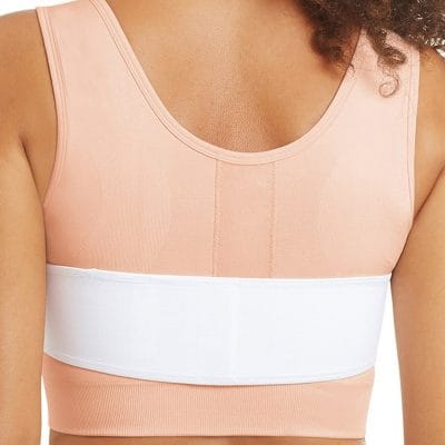 Amoena Compression Belt in White, Backview