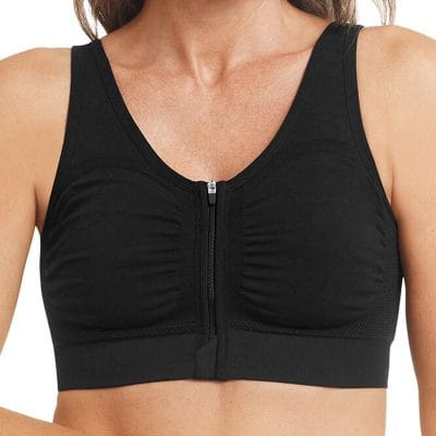 Emilia Seamless Surgical Bra by Amoena in black