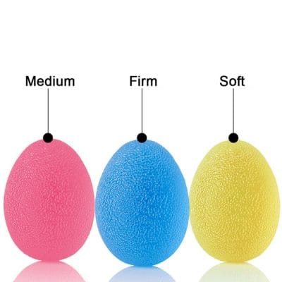 Physiotherapy Room Hand Exerciser Eggs - Graduated Set of 3 - Image 3
