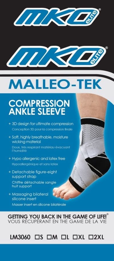 MKO Elite Malleo-Tek Compression Ankle Sleeve - Image 3