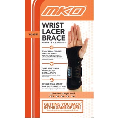 MKO 8" Lacing Wrist Brace - Image 4
