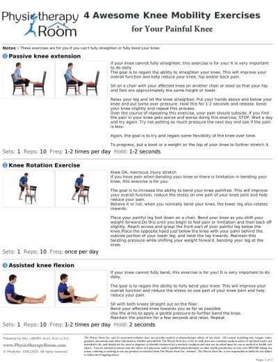 4 Awesome Knee Mobility Exercises PDF