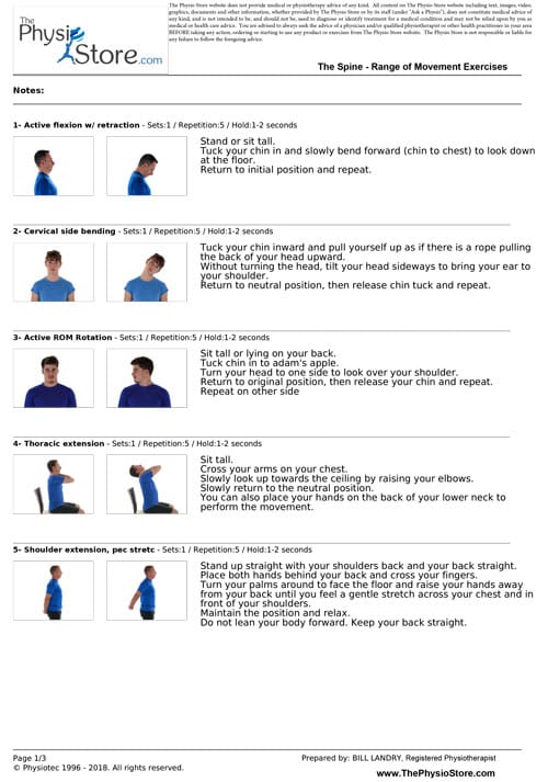 Spinal Mobility Exercises