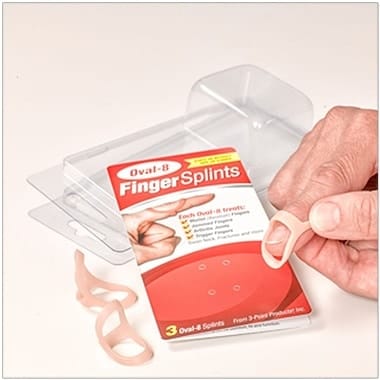 3pp Oval 8 Finger Splints Graduated Set of 3
