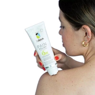 KaLaya Massager roller with pain relieving cream for shoulder