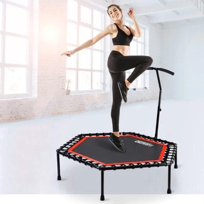 red mini trampoline 48" silent