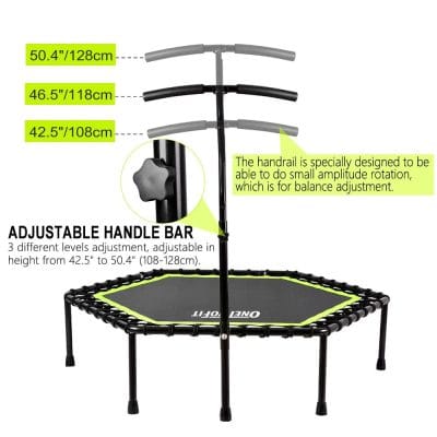 mini trampoline with handle
