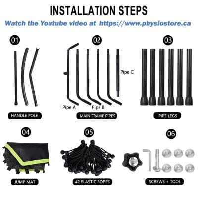 installation tips for the onetwofit trampoline