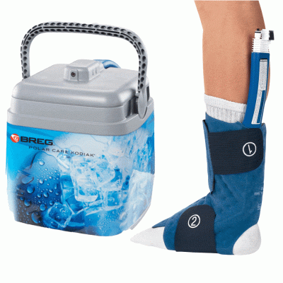 breg polar care kodiak with intelli-flo ankle pad
