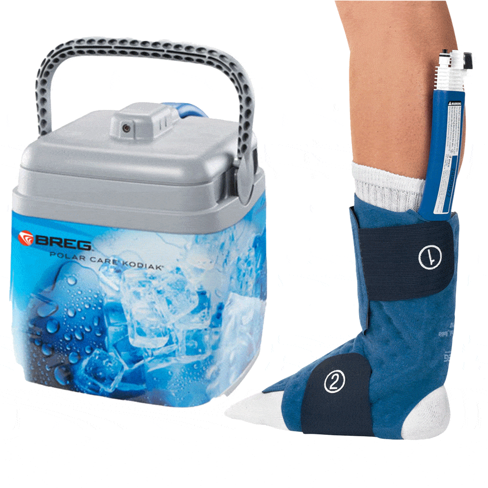 breg polar care kodiak with intelli-flo ankle pad