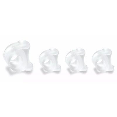 Pro-Tec Toe Spacers product pack showing one large and three medium gel spacers