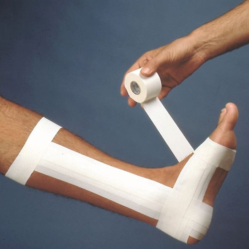 best taping for ankle sprain BSN Medical Strappal Zinc Oxide Tape