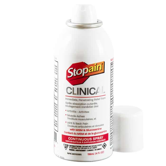 Stopain Clinical Continuous Spray 4 oz Canada Physio Store