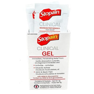 Stopain Clinical Packets box of 12 Canada Physio Store