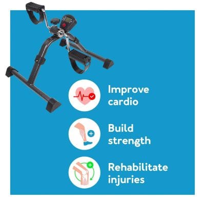 Carex Pedal Exerciser with Digital Display knee arthritis care at home