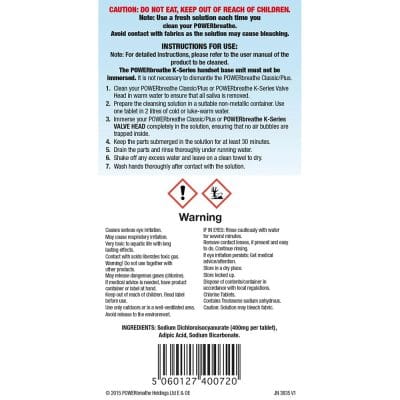 POWERbreathe Cleansing Tablets (24) PBST24 Canada Back