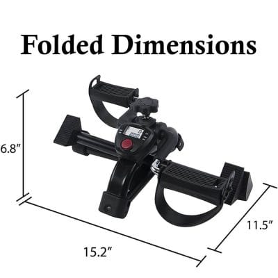 Physiotherapy Room Foldable Exercise Pedaler PS-TD001P-3B folded dimensions
