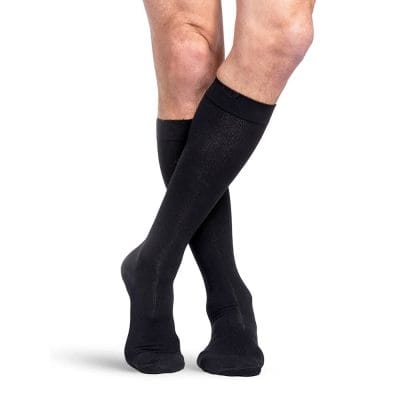 Sigvaris Mens Cotton Essential 20 - 30 mmHg Compression socks 232C in black