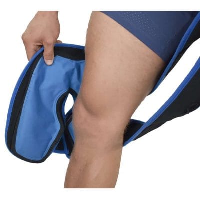 Cold Compression knee wrap after knee injury