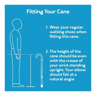 How to fit your walking cane for your height