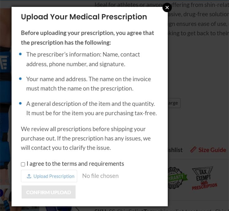 Upload your medical prescription