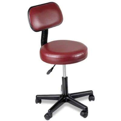 Chattanooga Pneumatic Therapy Stool with back Burgundy 77065