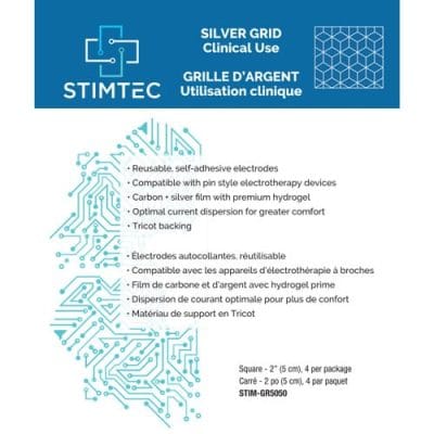 StimTec Silver Grid Electrodes STIM-GR5050 Canada