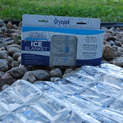 cryopak flexible Ice Blanket for sports injuries made in canada 85218