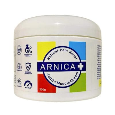 Arnica+ Joint and Muscle Natural Pain Relief Cream made in Canada 200 g