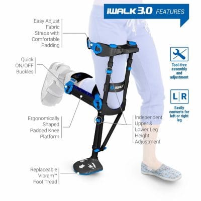 iWALK3.0 hands free knee crutch canada