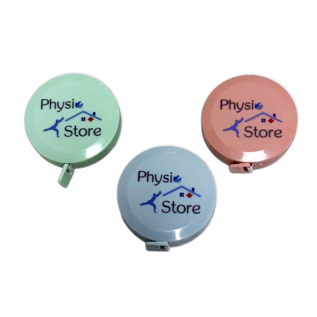 Physio-Store-Flexible-Measuring-Tape-3-colours-2025 Physio Store flexible round tailor clothing measuring body waist soft ruler automatic tape measure colour green blue pink