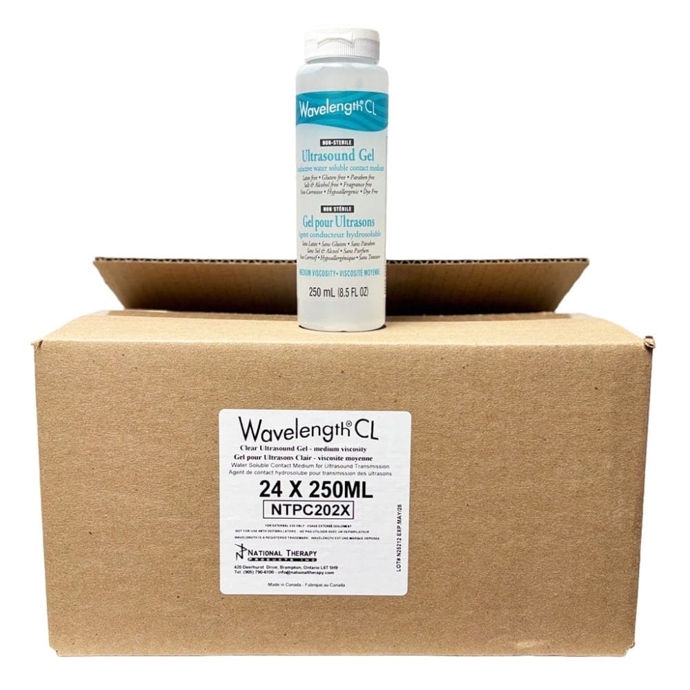 NTPC202X Clear Ultrasound Gel from National Therapy Products Canada