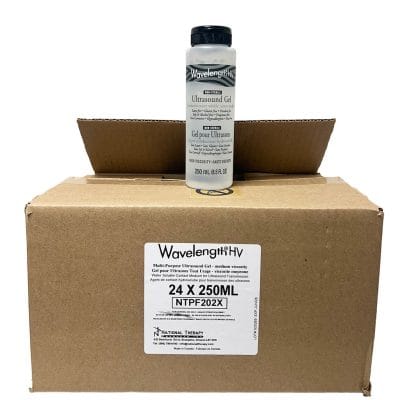Wavelength LV Low Viscosity Ultrasound Gel 250 ml bottle x 24 pack NTPF202X