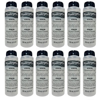 Wavelength HV High Viscosity Ultrasound Gel 250 ml bottle x 12 pack NTPF201X