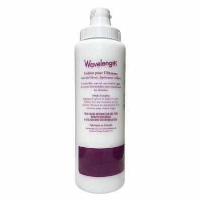 Wavelength Ultrasound Lotion 250 ml bottle back