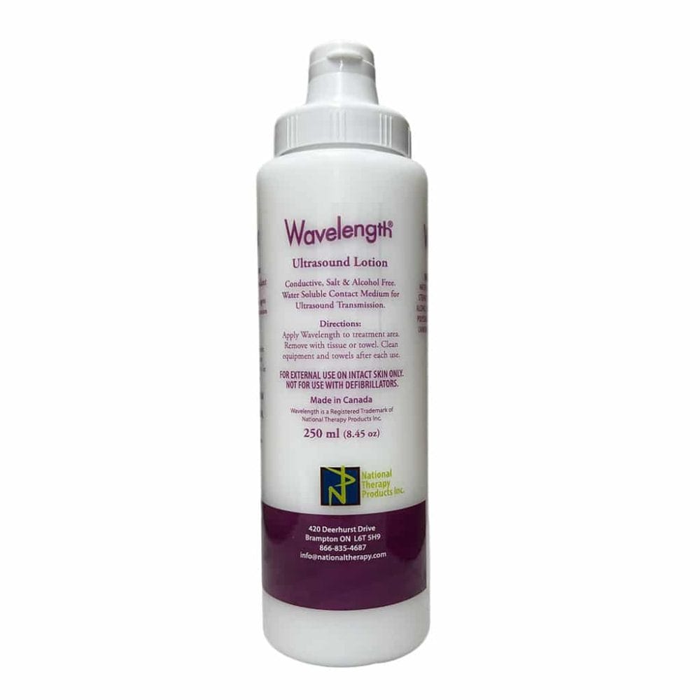 Wavelength Ultrasound Lotion 250 ml bottle front
