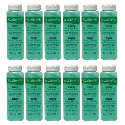 Wavelength LV Low Viscosity Ultrasound Gel 250 ml bottle x 12 pack NTPB201X