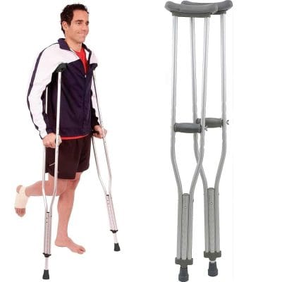 Pro Basics Aluminum Crutches - Image 2