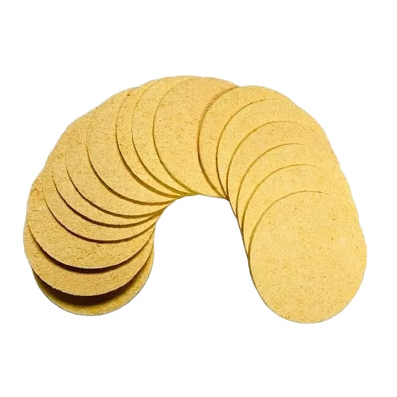 Vacuum compressed sponges for IFC suction cups – universal fit 30 mm, 60 mm, and 90 mm sizes, expands to 16 mm thick for electrotherapy conductivity.