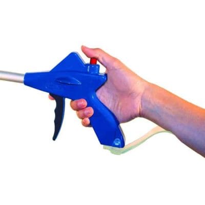 Lightweight Carex Ultra Grabber ergonomic reacher with rubberized jaws for safe no-bend picking