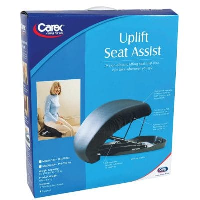Hydro-pneumatic self-powered Carex seat lift CCFMEDUL100 for arthritis and mobility support up to 230 lbs