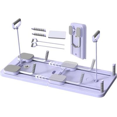 Strenkyo Pilates Ab Training Board with Resistance Tubes and Handles