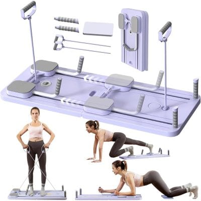 Compact Exercise Platform and Pilates Reformer for Home Fitness