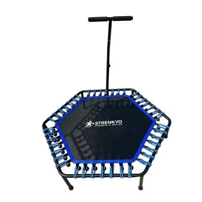 Strenkyo Silent Bungee Trampoline 48 inch with adjustable handle – quiet rebounder for low impact home fitness rehab at home canada