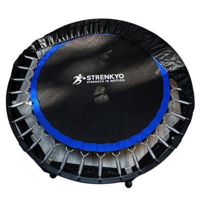 Strenkyo 48-inch professional trampoline with 36 springs and U-shaped stability bar for fitness and rehab training
