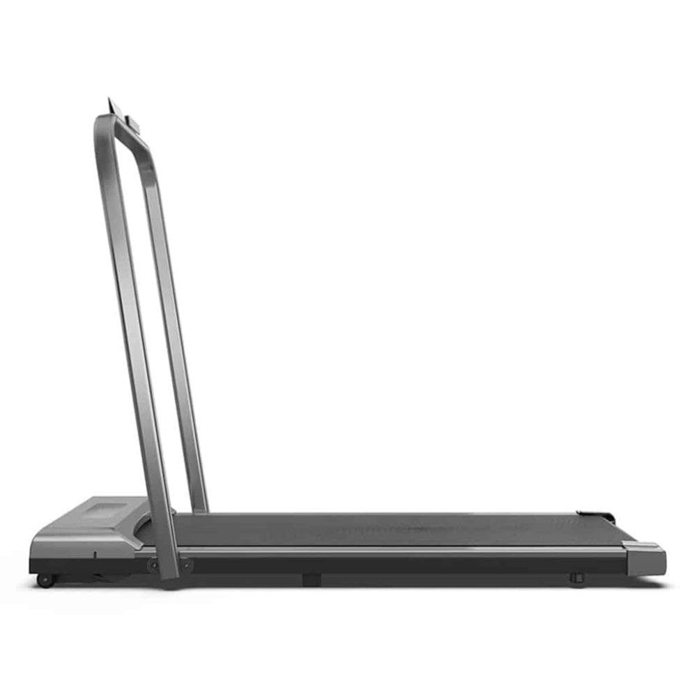 Compact folding walking treadmill with safety handles – Strenkyo SKYO-004-H